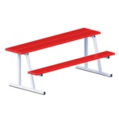 7.5 FT Portable Scorer Table with Bench (Outdoor) Powder Coated