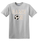 Epic Adult/Youth Game On Soccer Tan College School Pro Cotton Graphic T-Shirts