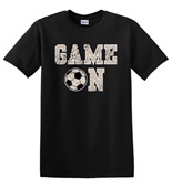 Epic Adult/Youth Game On Soccer Tan College School Pro Cotton Graphic T-Shirts