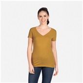 Womens Ideal V-Neck T-Shirt ANTIQUE GOLD Primary