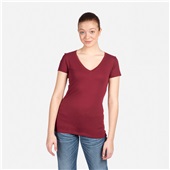 Womens Ideal V-Neck T-Shirt CARDINAL Primary