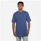 Men Womens Unisex Cotton Long Body T-Shirt ROYAL Primary