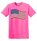Epic Adult/Youth USA Flag 3 Mascot Club Rec Sports Team Cotton Graphic T-Shirts