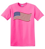 Epic Adult/Youth USA Flag 4 Mascot Club Rec Sports Team Cotton Graphic T-Shirts
