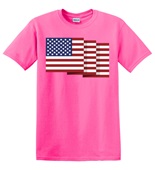 Epic Adult/Youth USA Flag 6 Mascot Club Rec Sports Team Cotton Graphic T-Shirts