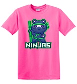 Epic Adult/Youth Ninjas Panda Mascot Club Rec Sports Team Cotton Graphic T-Shirts