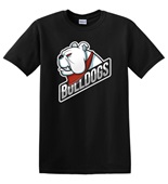 Epic Adult/Youth Bulldogs Red Mascot League Sports Team Cotton Graphic T-Shirts