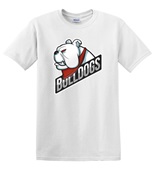 Epic Adult/Youth Bulldogs Red Mascot League Sports Team Cotton Graphic T-Shirts