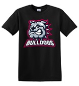Epic Adult/Youth Bulldogs Red 2 Mascot League Sports Team Cotton Graphic T-Shirts