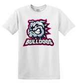 Epic Adult/Youth Bulldogs Red 2 Mascot League Sports Team Cotton Graphic T-Shirts