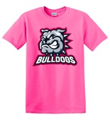 Epic Adult/Youth Bulldogs Red 2 Mascot League Sports Team Cotton Graphic T-Shirts