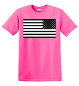 Epic Adult/Youth USA Flag Flipped Black & White Mascot Cotton Graphic T-Shirts