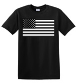 Epic Adult/Youth USA Flag Black & White Mascot League Cotton Graphic T-Shirts