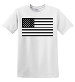 Epic Adult/Youth USA Flag Black & White Mascot League Cotton Graphic T-Shirts