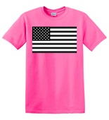 Epic Adult/Youth USA Flag Black & White Mascot League Cotton Graphic T-Shirts