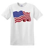 Epic Adult/Youth USA Flag Wavy Mascot League Sports Team Cotton Graphic T-Shirts