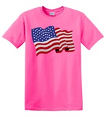 Epic Adult/Youth USA Flag Wavy Mascot League Sports Team Cotton Graphic T-Shirts