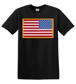 Epic Adult/Youth USA Flag Patch Flip Mascot League Team Cotton Graphic T-Shirts