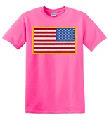 Epic Adult/Youth USA Flag Patch Flip Mascot League Team Cotton Graphic T-Shirts