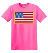 Epic Adult/Youth USA Flag Patch Mascot League Sports Team Cotton Graphic T-Shirts