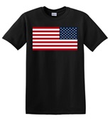 Epic Adult/Youth USA Flag Navy Flipped Mascot League Team Cotton Graphic T-Shirts