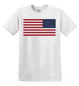 Epic Adult/Youth USA Flag Navy Flipped Mascot League Team Cotton Graphic T-Shirts