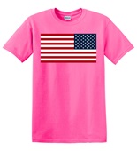 Epic Adult/Youth USA Flag Navy Flipped Mascot League Team Cotton Graphic T-Shirts