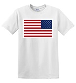 Epic Adult/Youth USA Flag Outlined Flipped Mascot League Cotton Graphic T-Shirts