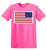 Epic Adult/Youth USA Flag Outlined Flipped Mascot League Cotton Graphic T-Shirts