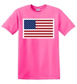 Epic Adult/Youth USA Flag Outlined Mascot League Team Cotton Graphic T-Shirts
