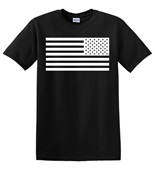 Epic Adult/Youth USA Flag White Transparent Flipped Team Cotton Graphic T-Shirts
