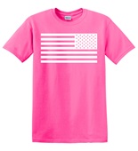 Epic Adult/Youth USA Flag White Transparent Flipped Team Cotton Graphic T-Shirts