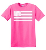 Epic Adult/Youth USA Flag White Transparent MascotTeam Cotton Graphic T-Shirts