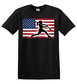 Epic Adult/Youth USA Flag Softball Mascot Sports Team Cotton Graphic T-Shirts