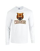 Epic Wildcats Gold Mascot League Sports Team Long Sleeve Cotton Graphic T-Shirts