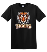 Epic Adult/Youth Tigers Stare Mascot League Sports Team Cotton Graphic T-Shirts