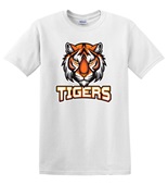 Epic Adult/Youth Tigers Stare Mascot League Sports Team Cotton Graphic T-Shirts
