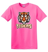 Epic Adult/Youth Tigers Stare Mascot League Sports Team Cotton Graphic T-Shirts