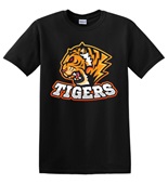 Epic Adult/Youth Tigers Side Mascot League Sports Team Cotton Graphic T-Shirts