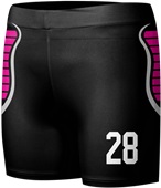 Sublimated Custom "Cobra" Women's Compression Shorts