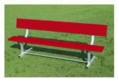 Fisher Aluminum Team Benches with Backrest Fisher Aluminum Team Benches with Backrest