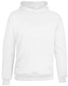 Badger Youth Performance Fleece Hoodie WHITE Primary