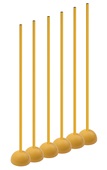 COACHING STICKS WITH BASE (SET OF 6)