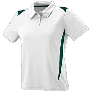 Womens 3-Button, 2-Color, Wicking Sport Polo Shirt