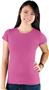 LAT Sportswear Ladies Fitted Fine Jersey Tee RASPBERRY Primary