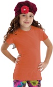 LAT Sportswear Girls Longer Length T-Shirts PAPAYA Primary