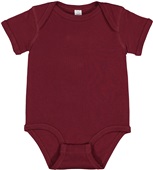 Rabbit Skins Infant Baby Rib Bodysuit 4400 MAROON Primary