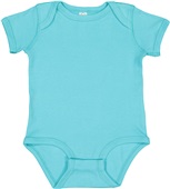 Rabbit Skins Infant Baby Rib Bodysuit 4400 CARIBBEAN Primary