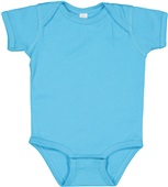 Rabbit Skins Infant Baby Rib Bodysuit 4400 TURQUOISE Primary