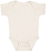 Rabbit Skins Infant Baby Rib Bodysuit 4400 NATURAL HEATHER Primary